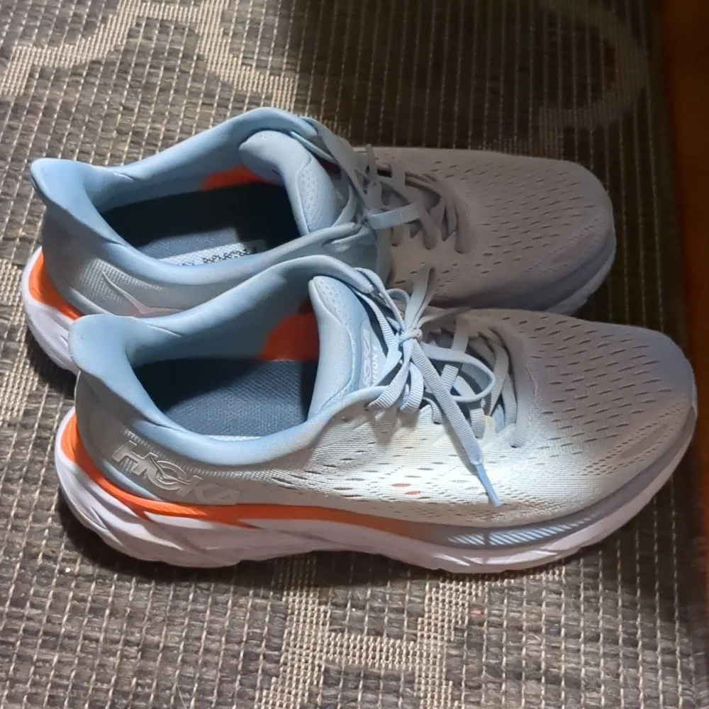 Hoka One One Clifton 8 Blue Fog Plein Air Running Shoe Women’s Size 10 D - Picture 3 of 14